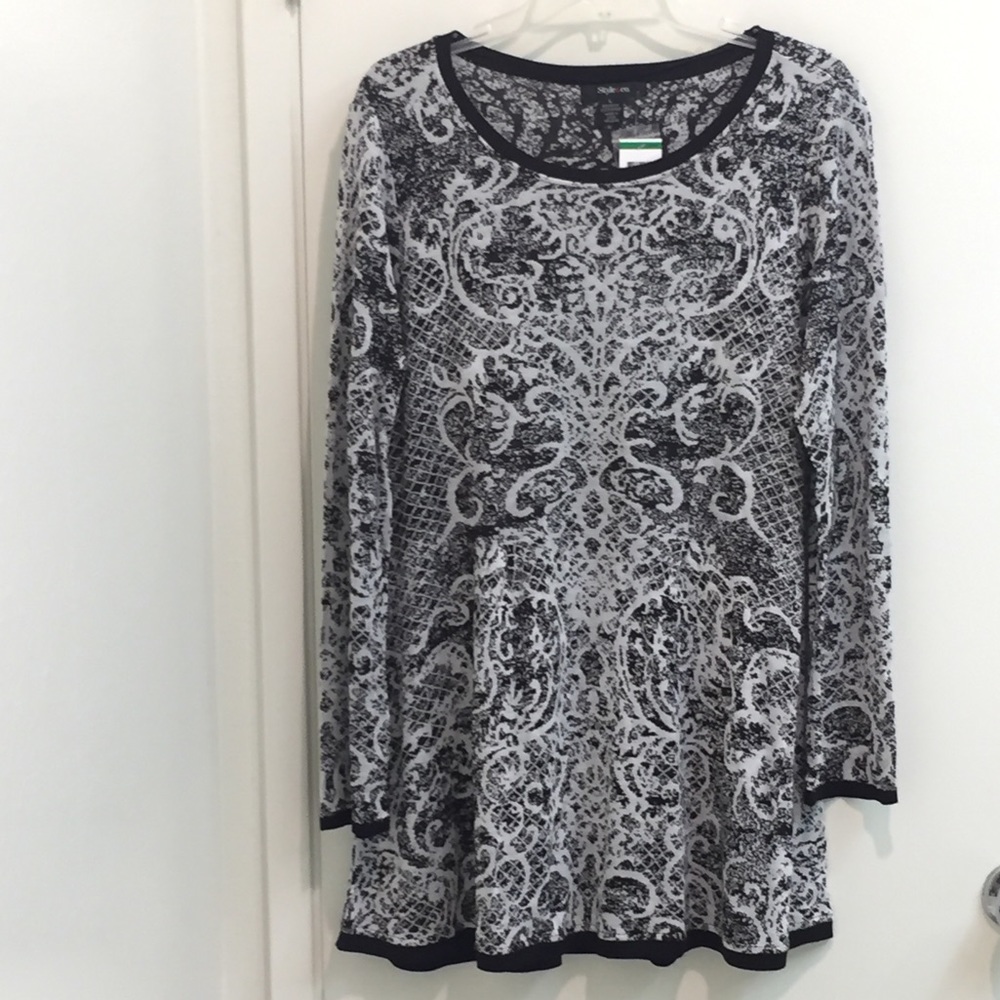 Style & Co Tunic Sweater Lg